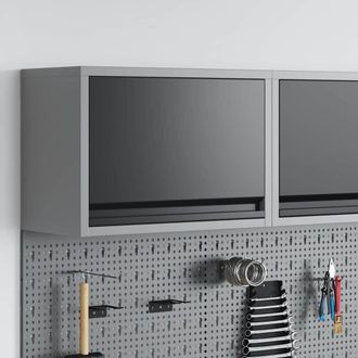 vidaXL Armadio Per Attrezzi Nero E Grigio 50 X 25 X 35 Cm - Vidaxl