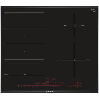 Bosch PXE675DC1E. Colore del prodotto: Nero, Posizionamento dellapparecchio: Da incasso, Dimensione della larghezza del piano cottura: 60 cm. Tipo