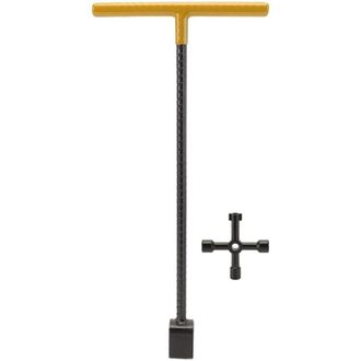 OEM Cl&eacute; Compteur Eau - Acier - Poign&eacute;e T - 41 X 19 5 Cm - Pour Vannes DArr&ecirc;t Et Compteurs - 1 Pi&egrave;ce