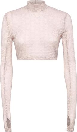 Philipp Plein Dames, Tops, Roze, Maat: XL Leer