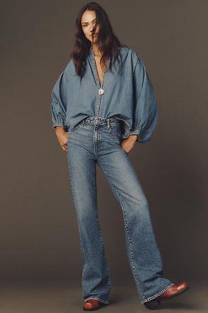 Paige Sofia Mid-Rise Flare Jeans