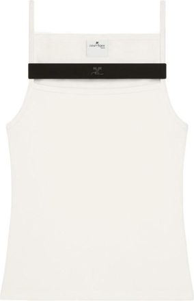 Courr&egrave;ges Sleeveless Tops - Dames - Tops zonder mouwen - Wit - L - Tops