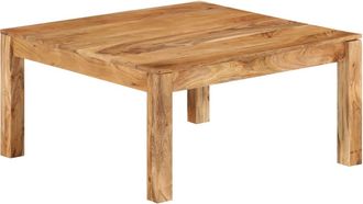 vidaXL Vidaxl - Mesa De Centro De Madera Maciza De Acacia 80x80x40 Cm