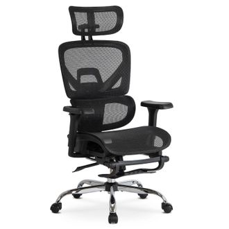 OEM Silla Giratoria De Oficina, Negra, Moderna