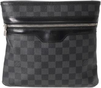 Louis Vuitton Damier Graphite Black Damier Graphite Shoulder Bag (Pre-Owned)