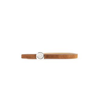 Tory Burch Tory Burch, Belts, female, Brown, Size: XS Romy Reversible Suede Belt