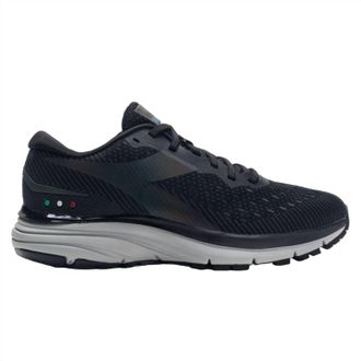 Diadora Womens Mythos Blushield Hip 6 Running Shoes In Black/silver