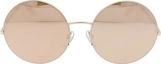 Victoria Beckham Verhoog je stijl met Supra Round zonnebrillen - Dames - Zonnebrillen - Beige - ONE Size - Accessoires