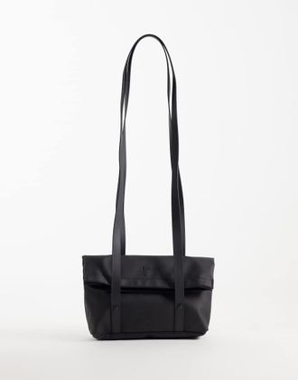 Rains 12860 - Borsa impermeabile a tracolla/crossbody nera a 2 vie-Nero