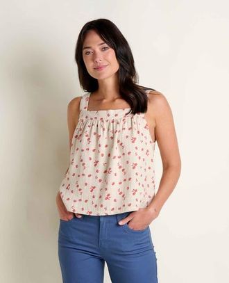 Toad & Co Tate Double Weave Tank in Salt Print at Nordstrom, Size X-Large