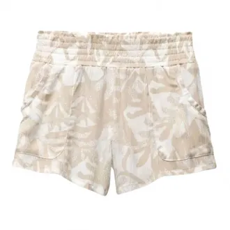Prana Womens Fernie Short In Soft White Seaside