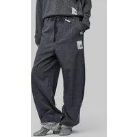 Miharayasuhiro Layered Hem Houndstooth Pants