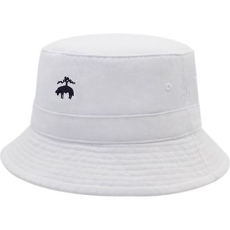 Amicale Cashmere Cotton Twill Bucket Hat in White at Nordstrom, Size Small