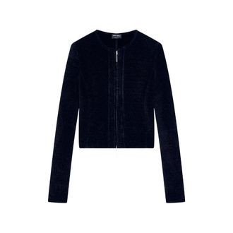 Giorgio Armani Chenille-effect Zip-up Jacket