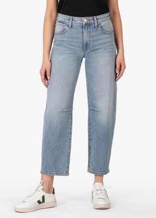 Kut from the Kloth Ashley High Rise Slouchy Barrel Straight Leg Jean In Decency
