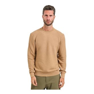 HUGO BOSS Truien & Vesten, Heren, Beige, 2Xl, Katoen, Beige Trui voor Mannen