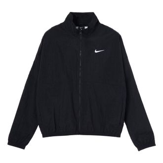 Nike Stand Collar Logo Print Jacket Black CW7349-010