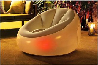 Trade Shop Trade Shop - Rotondo Gonfiable Con Luz Led Integrated 102 X 97 X 71 Cm Multicolor 75086