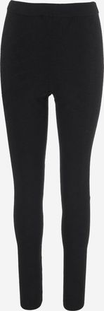 Gucci Womens Technical Viscose Trousers With Gg Motif Black