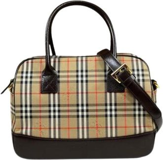 Burberry Borsa Boston Vintage Pre-owned - - Pre-owned - Donna - Beige - ONE SIZE