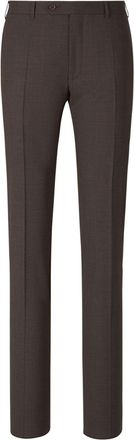 Canali creased tailored trousers - Brown