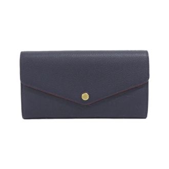 Louis Vuitton Monogram Empreinte Marine Rouge Leather Long Wallet (Bi-Fold) (Pre-Owned)