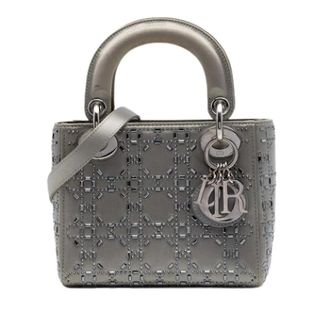 Dior Pre-owned Lady Dior Handbag - Dames - Vintage Handtas - Grijs - ONE Size - Leer - Vintage
