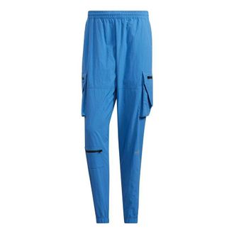 adidas Mens adidas originals Adv Pants 1 Side Pocket Splicing Bundle Feet Sports Pants/Trousers/Joggers Blue H46707