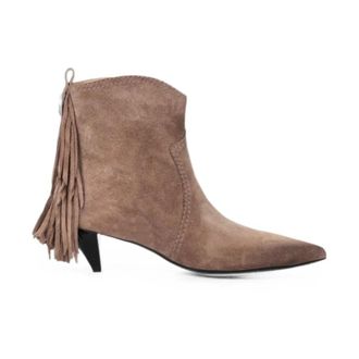 Pinko Pinko, Schoenen, Dames, Beige, 37 EU, Leer, Didi 01 Enkellaars