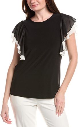 Anne Klein Flutter Sleeve Top