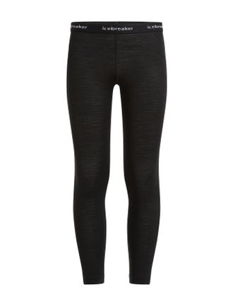 OEM Leggings Da Bambina Icebreaker 200 Oasis Neri Ib104503001 Taglia 116