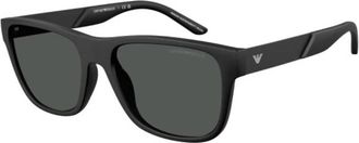 Emporio Armani Dark Grry Square Mens Sunglasses EA4243F 5001T3 57