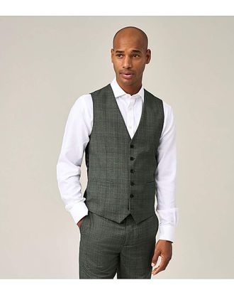 Skopes Wesley Suit Waistcoat Green