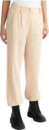 Liu Jo Broeken - Dames - Wijde Broeken - Beige - S - Broeken