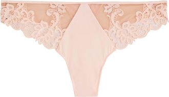 Simone Pérèle Simone PÉRÈLE Saga Guipure Lace Thong - Light Pink - 2 (UK 10 / M)