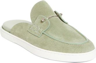 Christian Louboutin Chanme Pierced Loafer Mule in Haiiro at Nordstrom, Size 10.5Us