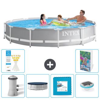 Intex Piscina Prism Frame Redonda - 366x76 Cm - 7-piezas S348