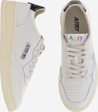 Autry Mens Leather Sneakers Medalist Low Multicolour Leather-Rubber Trainers Leather/rubber