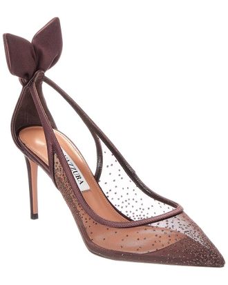 Aquazzura Aquazzura Decollete Mesh & Satin Pump