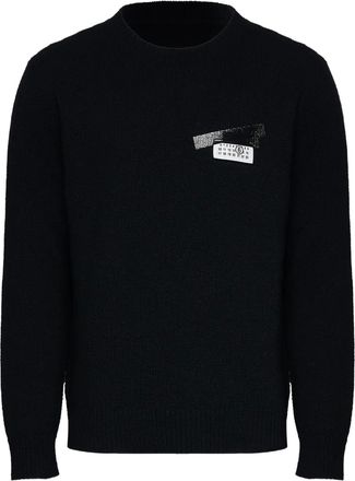 Maison Margiela Maglione in misto lana - Nero