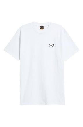 Dark Seas Go-To V2 Embroidered T-Shirt in White at Nordstrom, Size Xx-Large