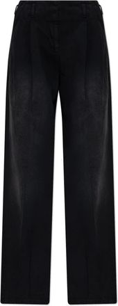 Golden Goose Wide-leg broek - Dames - Wijde Broeken - Zwart - S - Katoen - Broeken