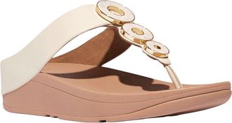 FitFlop Fitflop Fino Resin Hoop Leather Toe Post Sandal