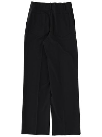 Circus Hotel Virgin Wool Tailored Trousers - Black