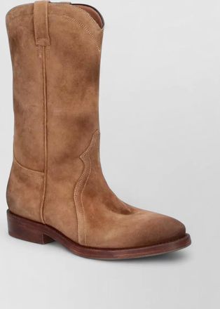 Jil Sander suede leather ankle boots