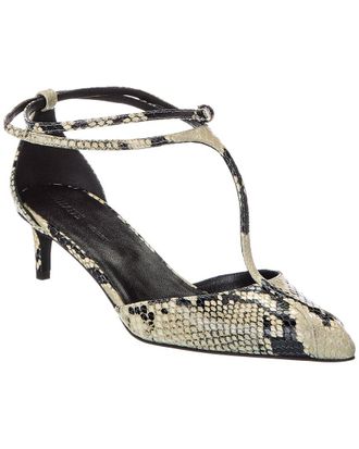 Khaite Khaite Mia Snake-Embossed Leather Pump