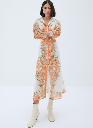 Raishma Orange Rose Dress at Nordstrom, Size 16 Uk