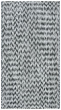 Safavieh Alfombra contempor&aacute;neo de polipropileno negro/beige, 122 x 170 cm