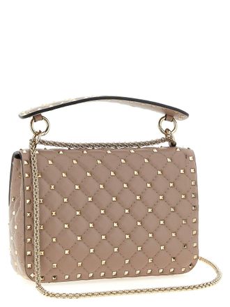 Valentino Garavani Rockstud Shoulder Bag - Beige