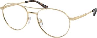 Michael Kors Womens 54mm Light Gold Opticals